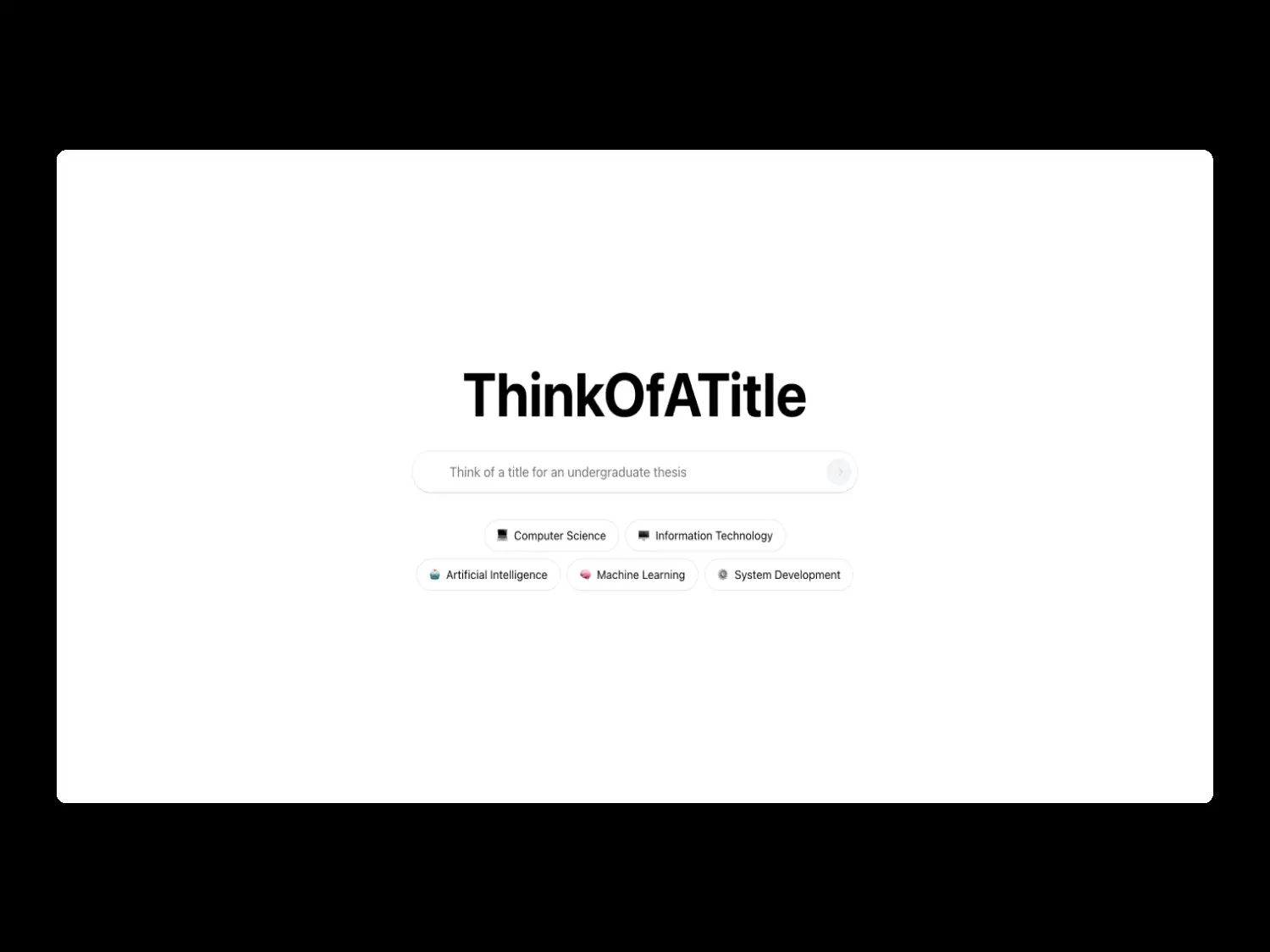 Logo of ThinkOfATitle project